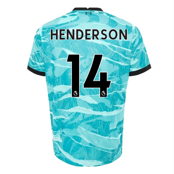 Maglia Liverpool NO.14 Henderson Away 20/21 Blu